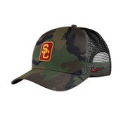 USC Trojans Men's Nike Camo SC Interlock Patch C99 Trucker Hat